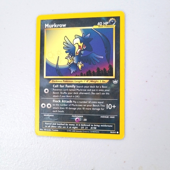 Classic Neo Revelations Murkrow 46/64 Common Pokemon Card - Picture 1 of 2